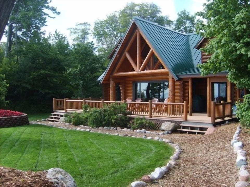 Lake side of the cabin