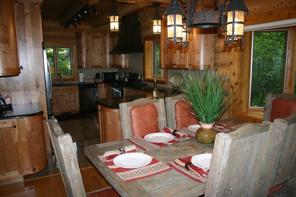 The open floor plan creates a spacious feel