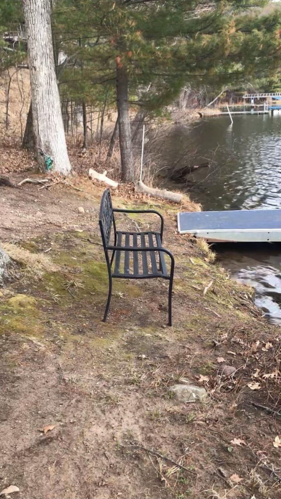 Enjoy sitting at the lakeshore!