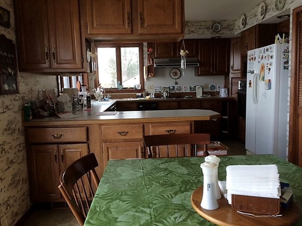 Fully equipped kitchen with views across and down Owasco Lake.
