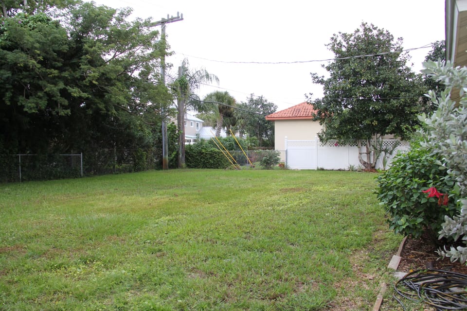 Expansive backyard