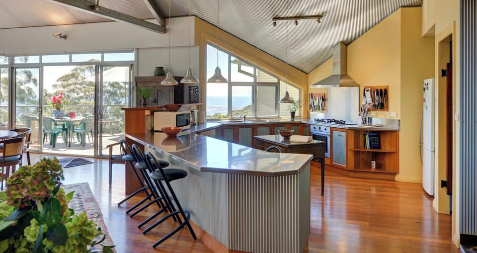 The Great Room with open plan kitchen and breakfast bar