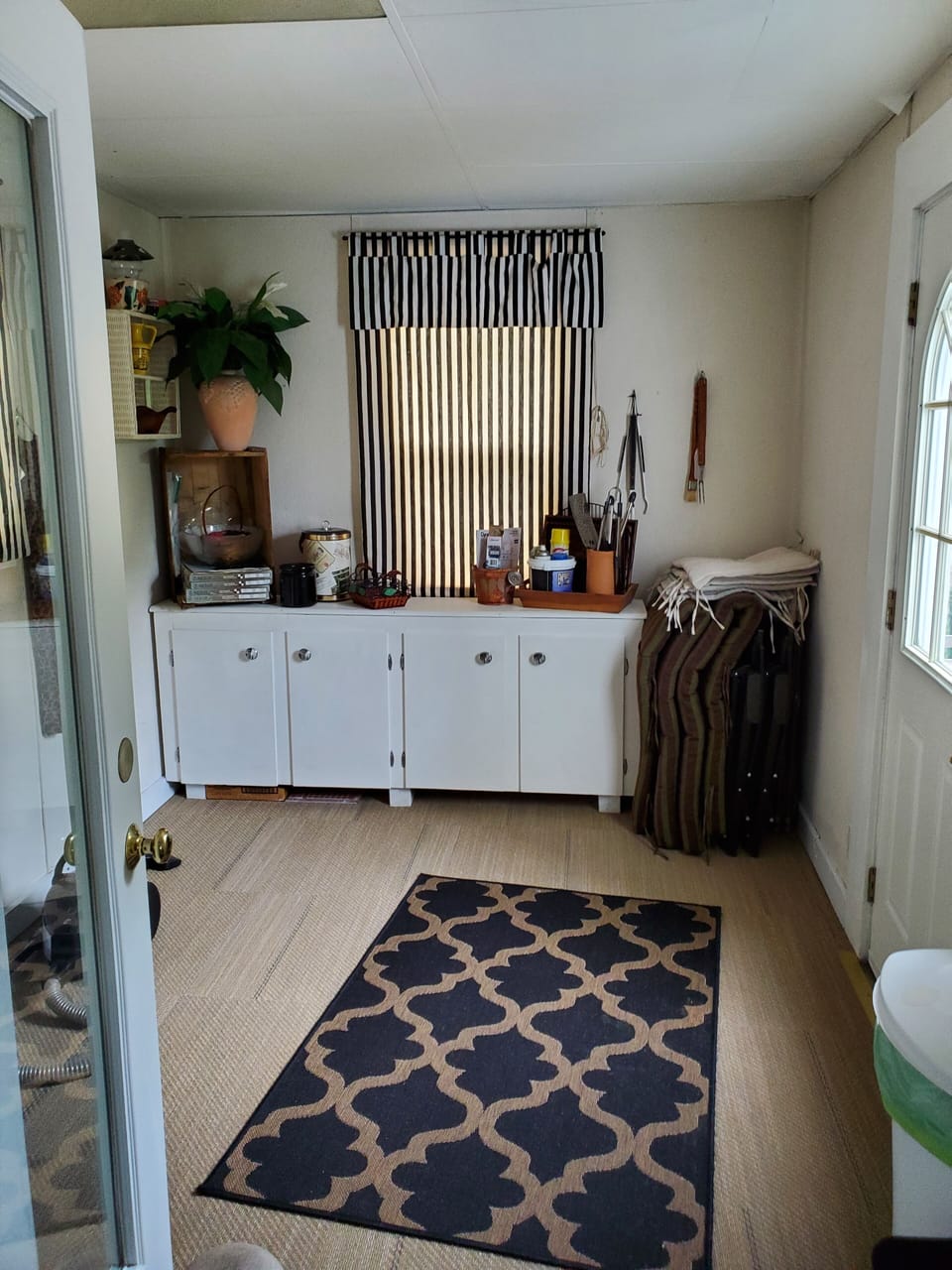 utility room leading to deck