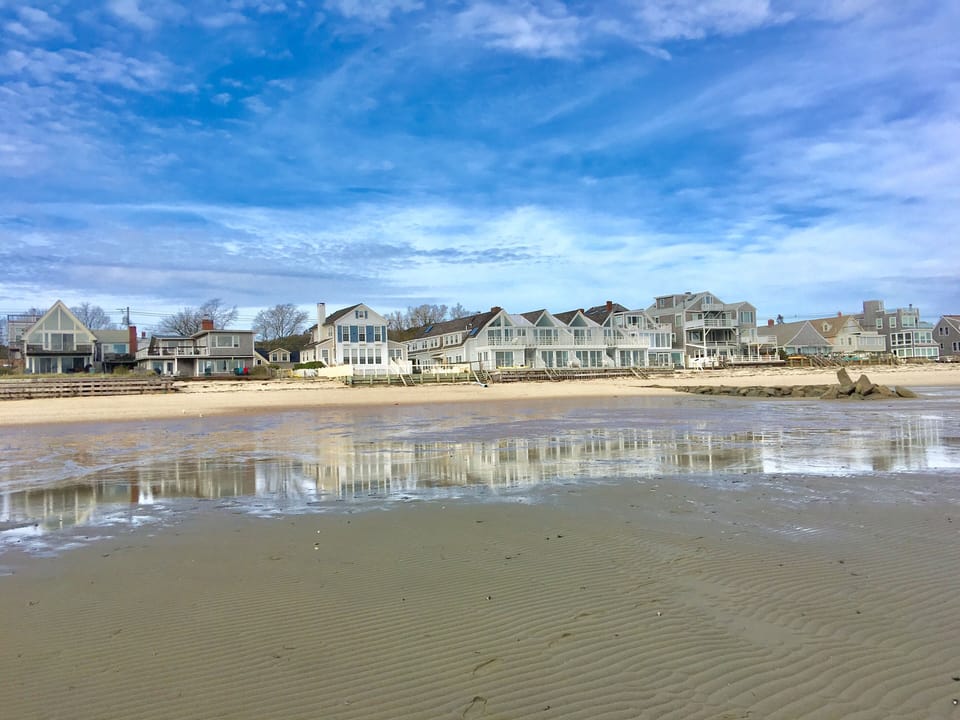 Beach at low tide