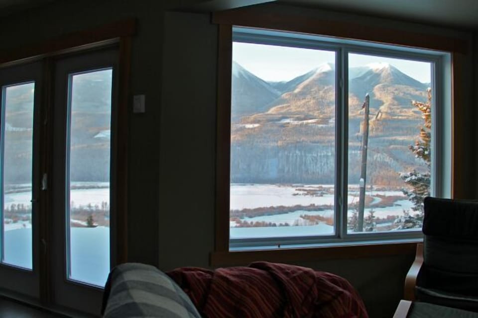 Looking out from inside the suite.