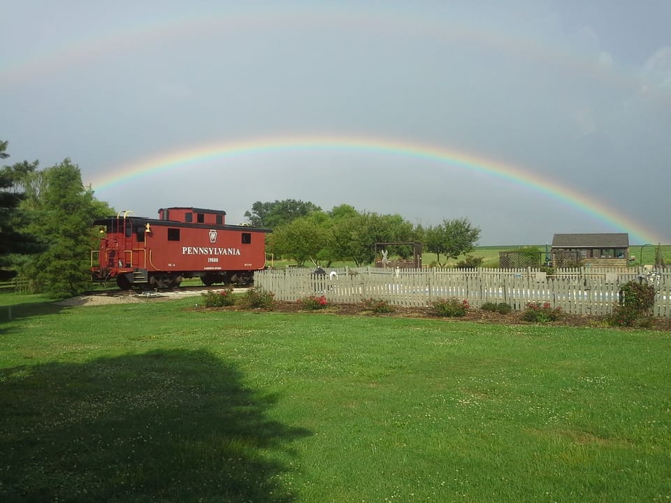 Rainbow Over The Caboose