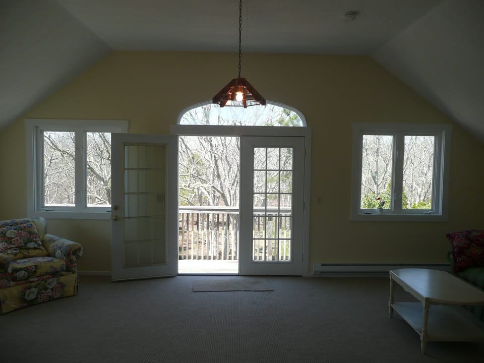 View of deck from your bed!