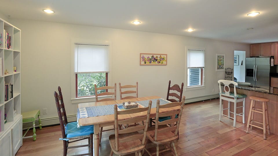 old pic...we now have a new, larger kitchen table that seats 8
