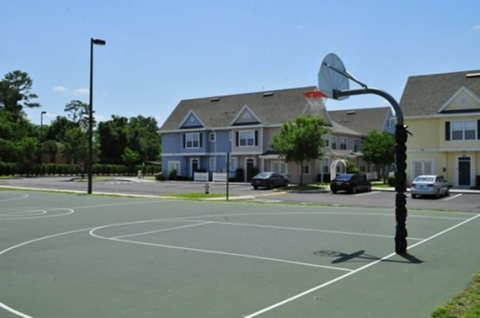 Basketball, tennis and volleyball courts
