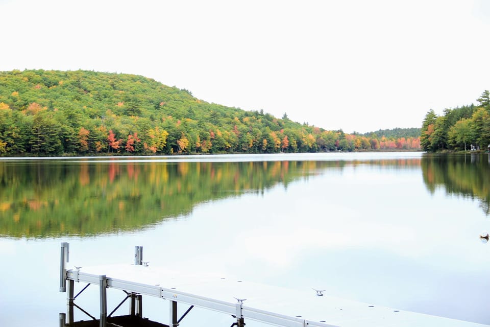 View from the dock in fall