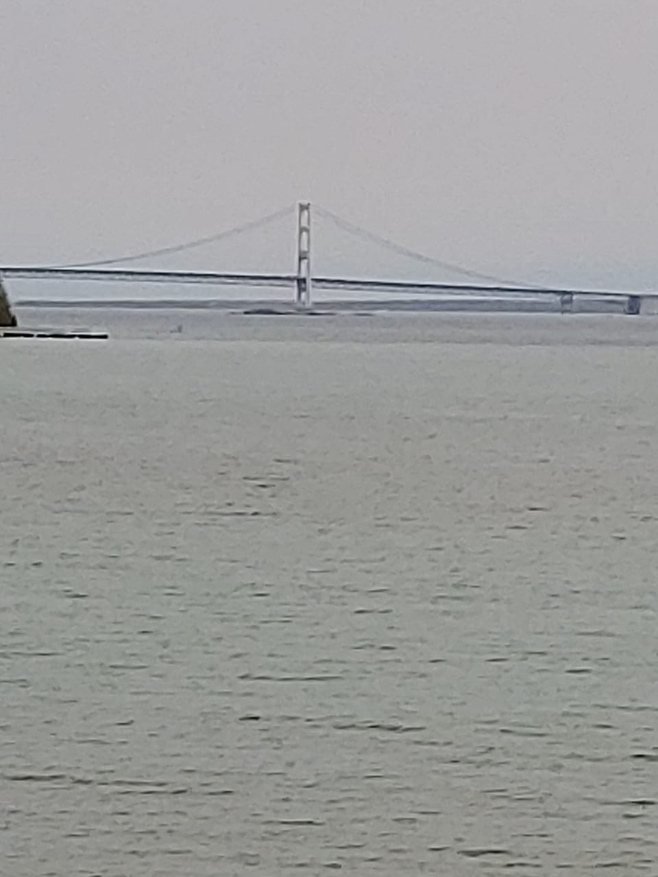 Mackinac Bridge view from my home!