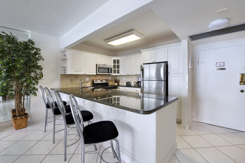Fully Equipped Kitchen With Stainless Steel Appliances