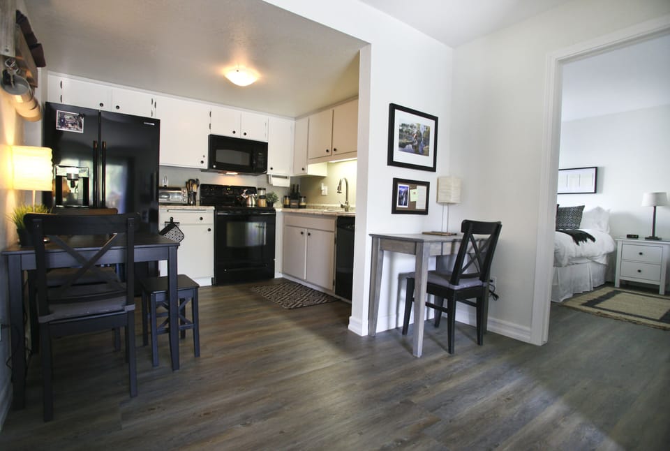 Remodeled throughout with new flooring, walls, furniture and updated kitchen.