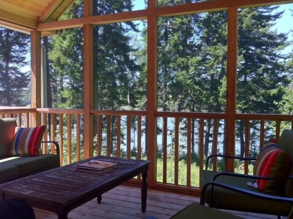 Screened in deck