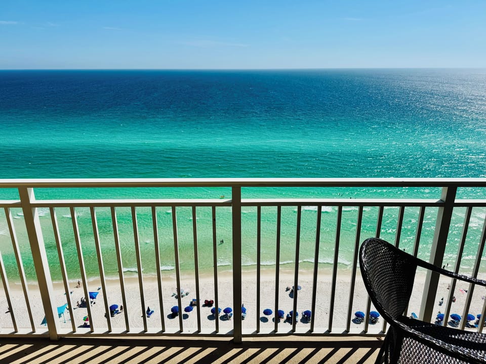 Ocean/beach view from balcony