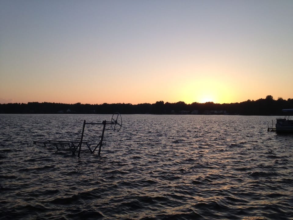 sunset from the beach
