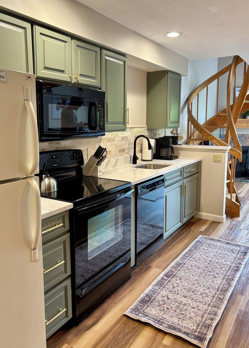 Fully stocked kitchen
