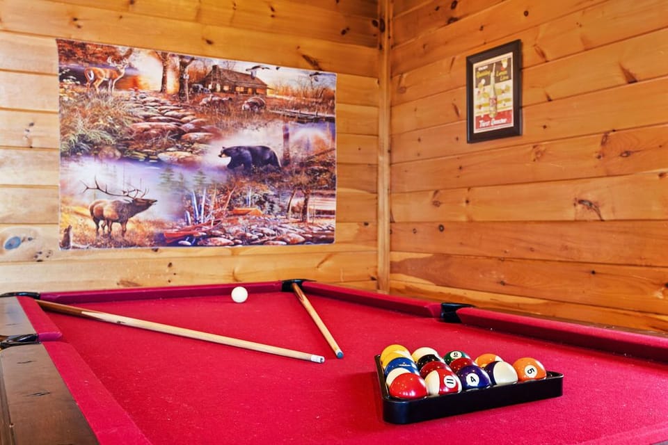 Lower Floor Game room with Pool Table, Foosball, Fireplace, Sit Down Arcade