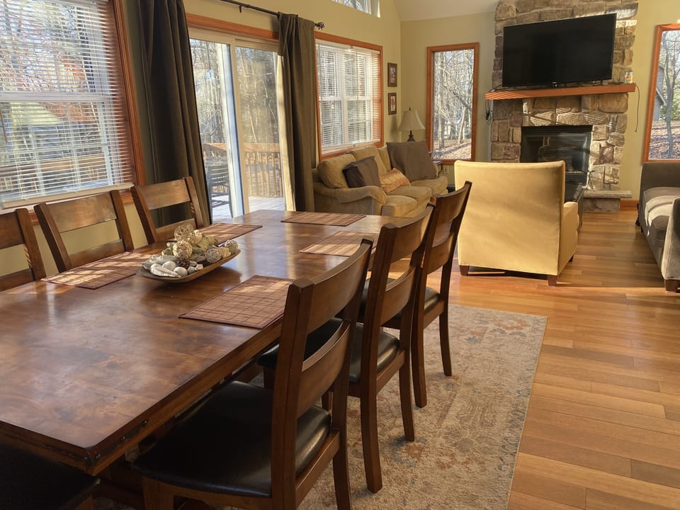 Dining room and living room 