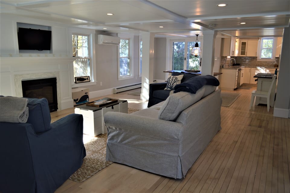 Spacious open concept living area