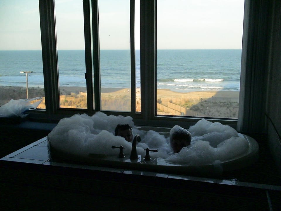 Jacuzzi --Kids love the tub too--even on sunny days!!