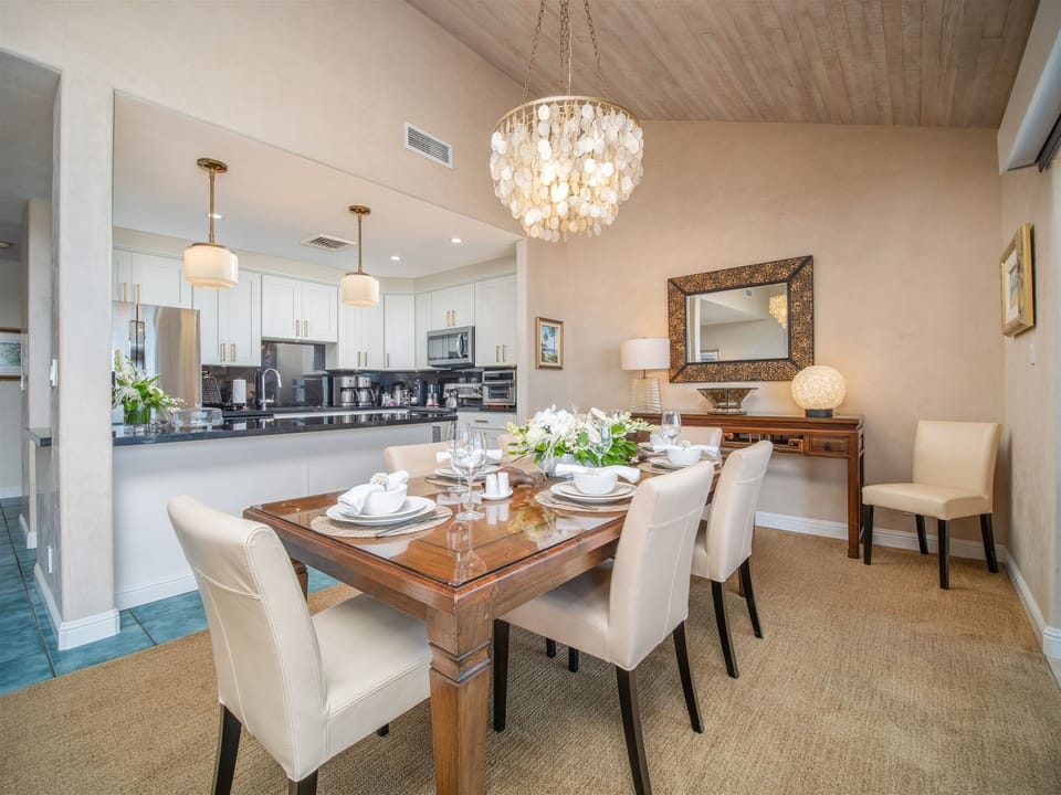 Formal Dining for 8 with Opens to Large Gourmet Kitchen with Many Accoutrements