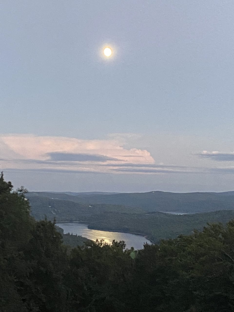 Beautiful view after hiking Haystack Mountain