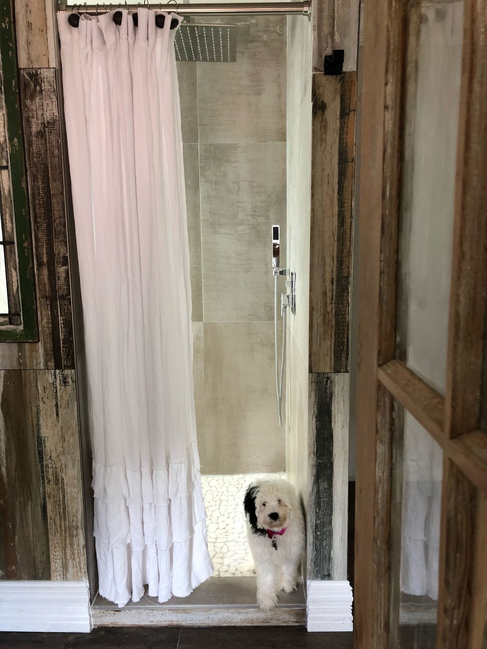 Rain shower entry
