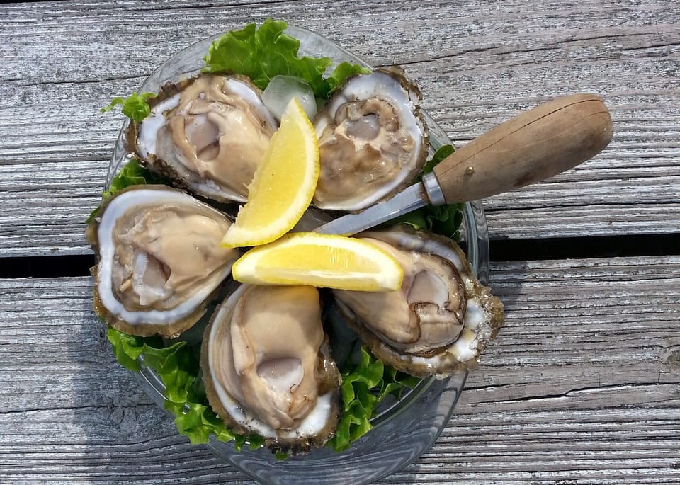 Fresh, local seafood.