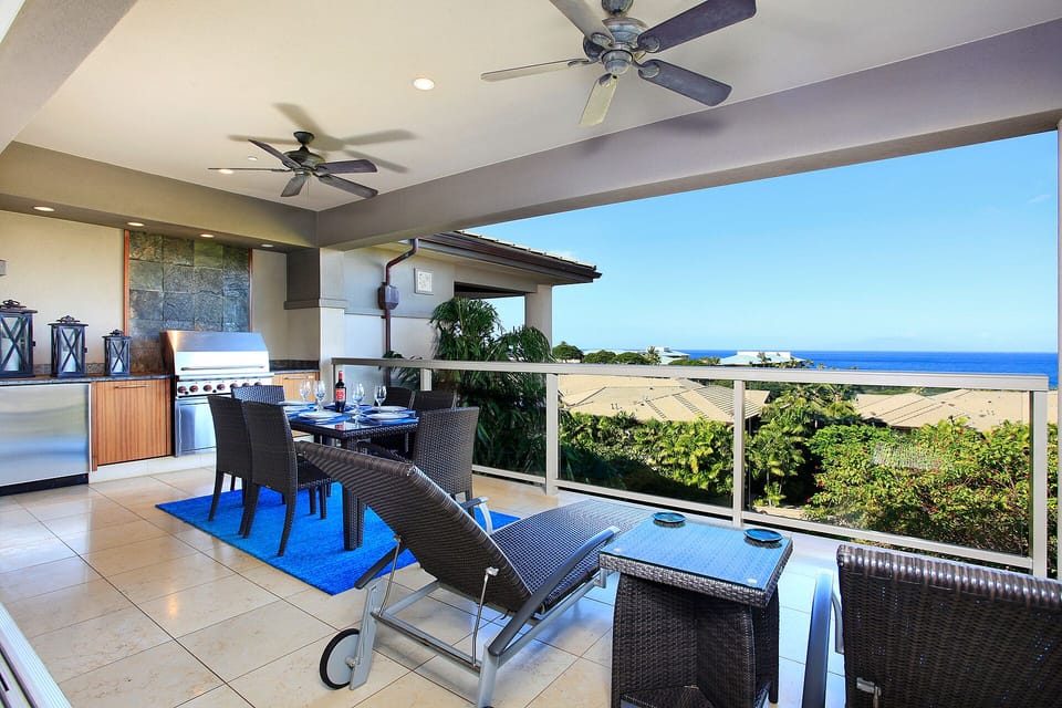 Lanai with Ocean View ( 23-1 Ho’olei, Maui, Wailea, Hawaii )