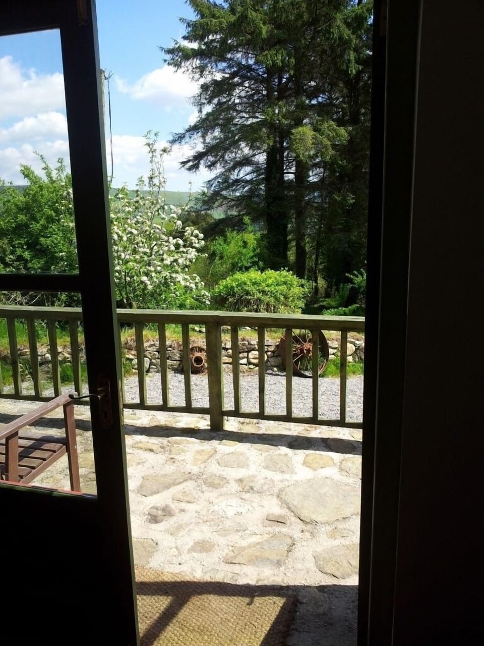 View onto the deck from the sitting room

