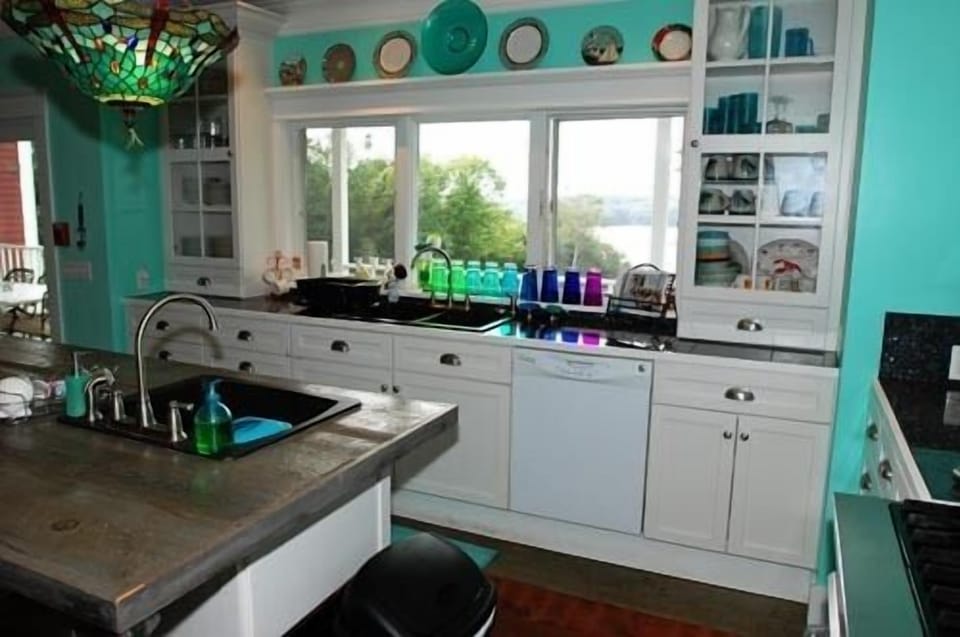 The Farmhouse kitchen with views to the river