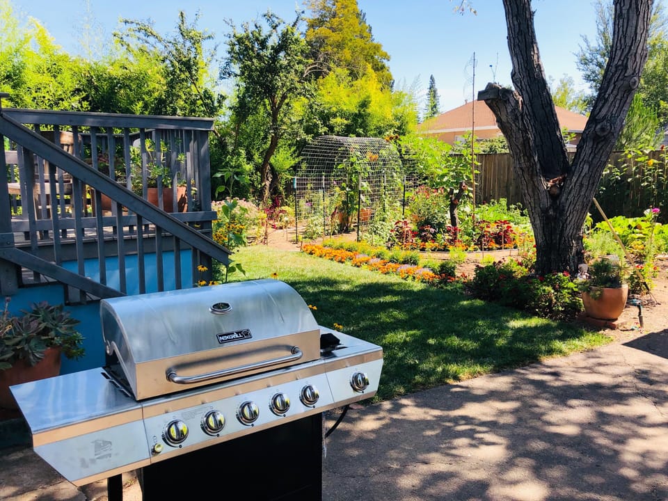 Grill available in the backyard next to deck 