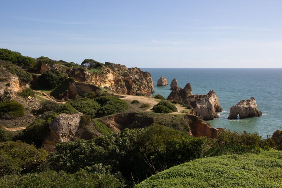 Cliff walk above Praia dos Tres Irmaos, creek side