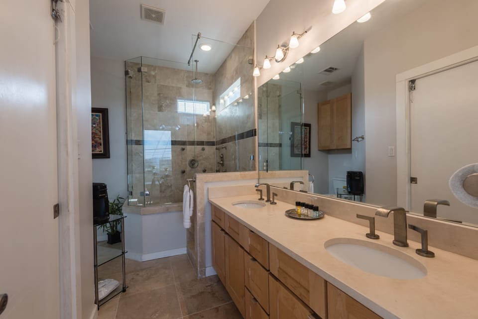 Private bath for bedroom