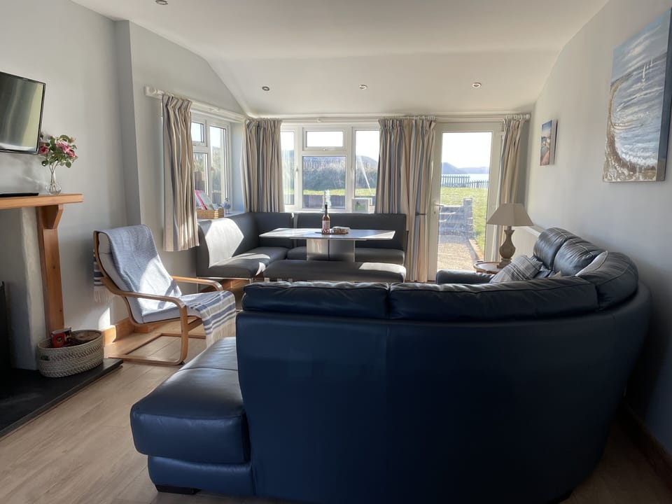 Lounge with sea views