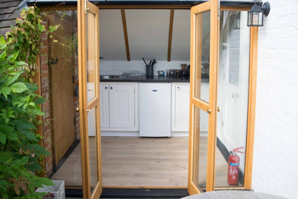 Well equipped kitchen from the terrace