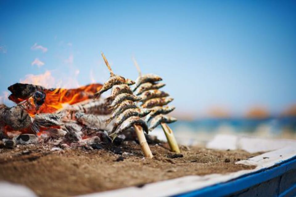 Delicious "espeto de sardinas"..to enjoy in a chiringito in the beach.