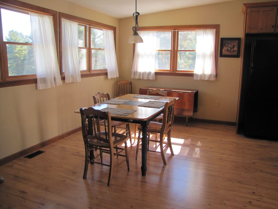 Sunny kitchen dining.