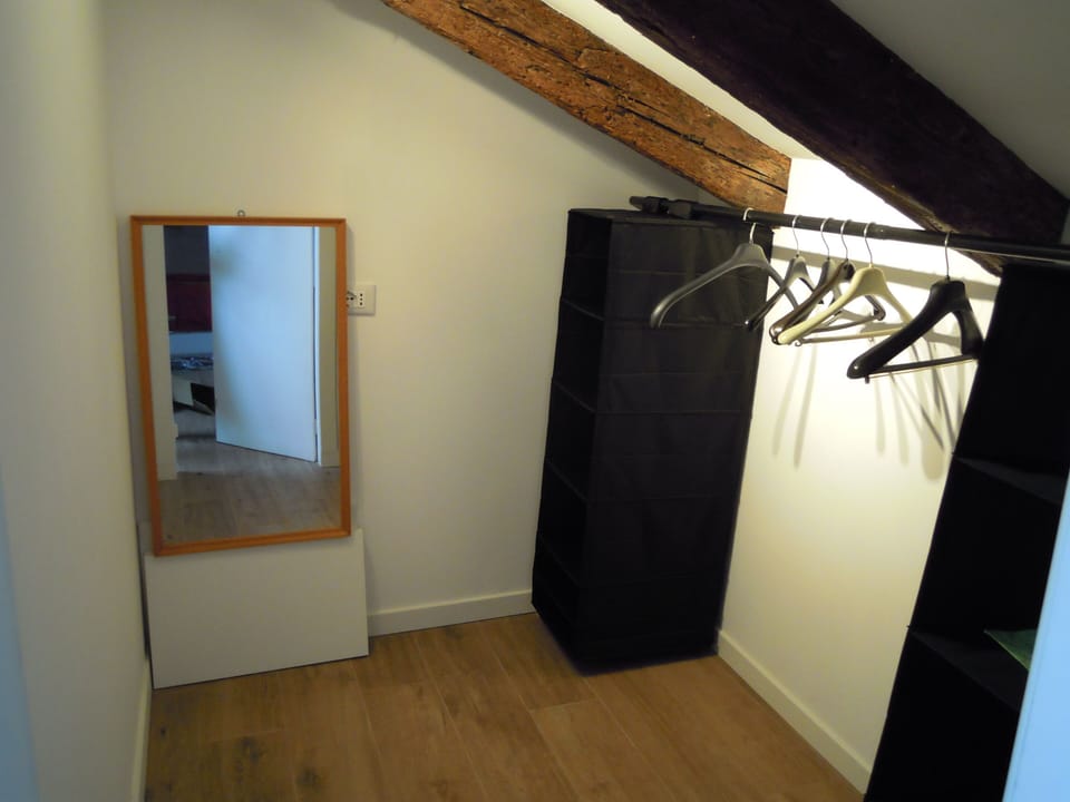 walk in wardrobe in mansard 