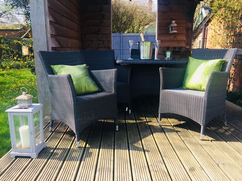 relax in the garden building