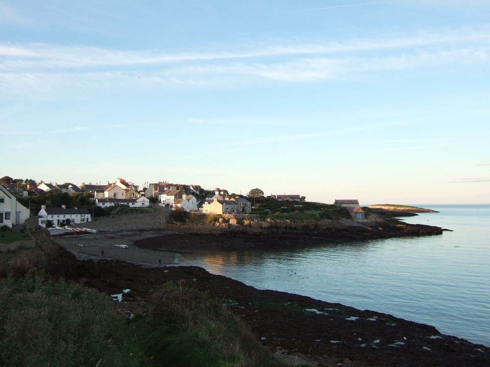 Moelfre Bay from garden