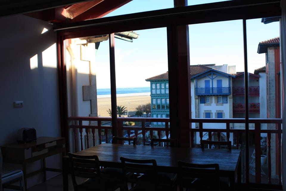 Main balcony over-looking the beach