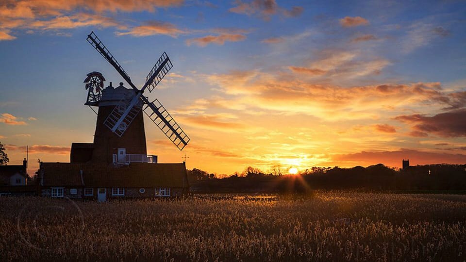 The Cley Windmill overlooking the famous Cley Bird Reserve