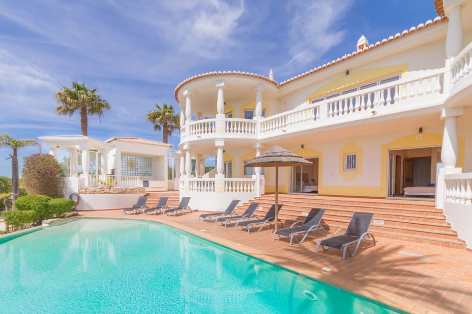 Relaxing by the pool