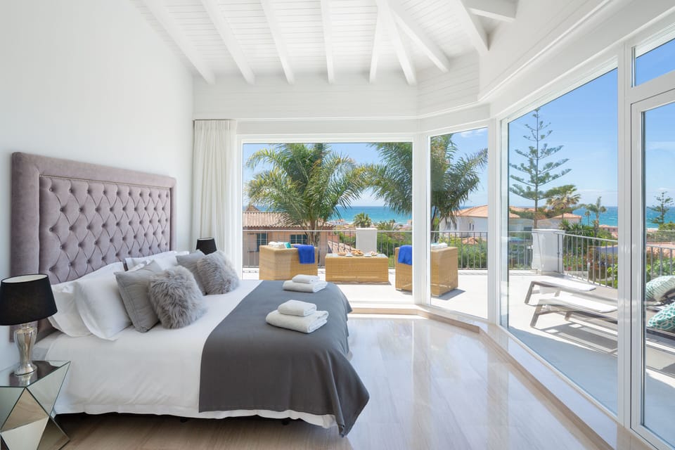 Master bedroom and outstanding views.