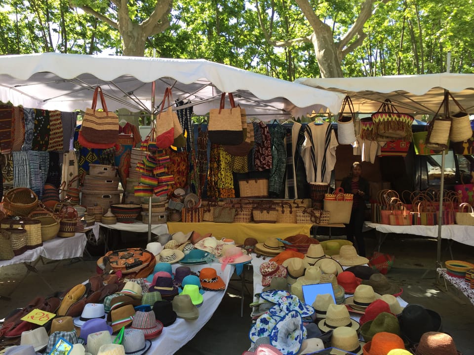 Local market in St Chinian