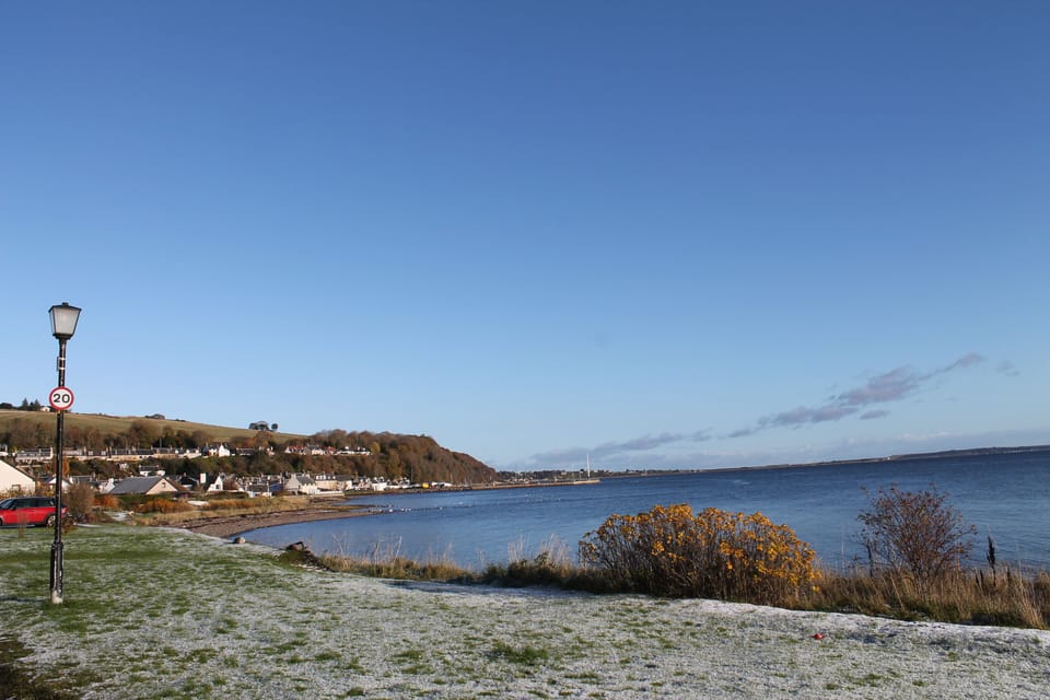 Tanera More's front door opens directly to the sea shore and harbour to the east
