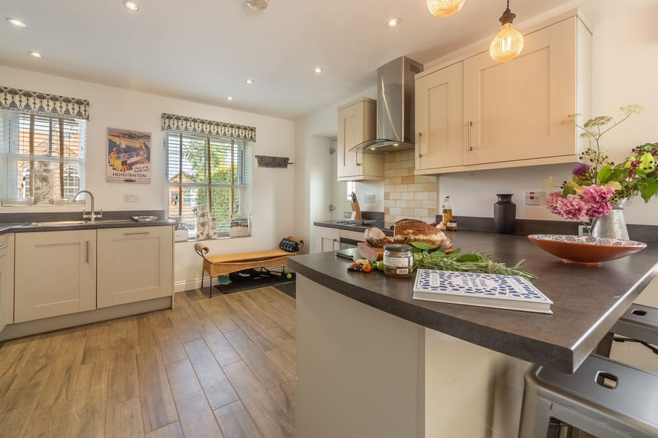 Ground floor: Enter through the spacious kitchen