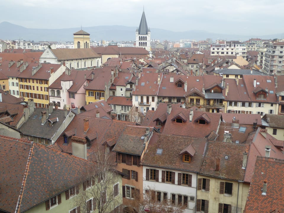Annecy as seen from the Chateau ... 